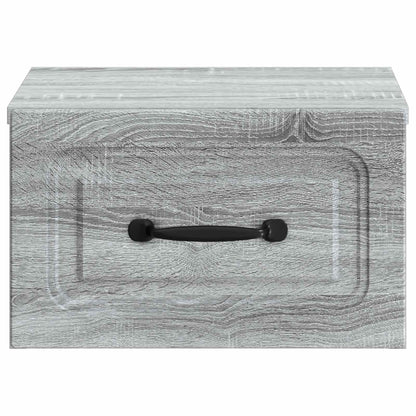 Mobiletto da notte a muro 2 pcs Grigio Sonoma 34,5 x 33 x 20 cm | homemem39