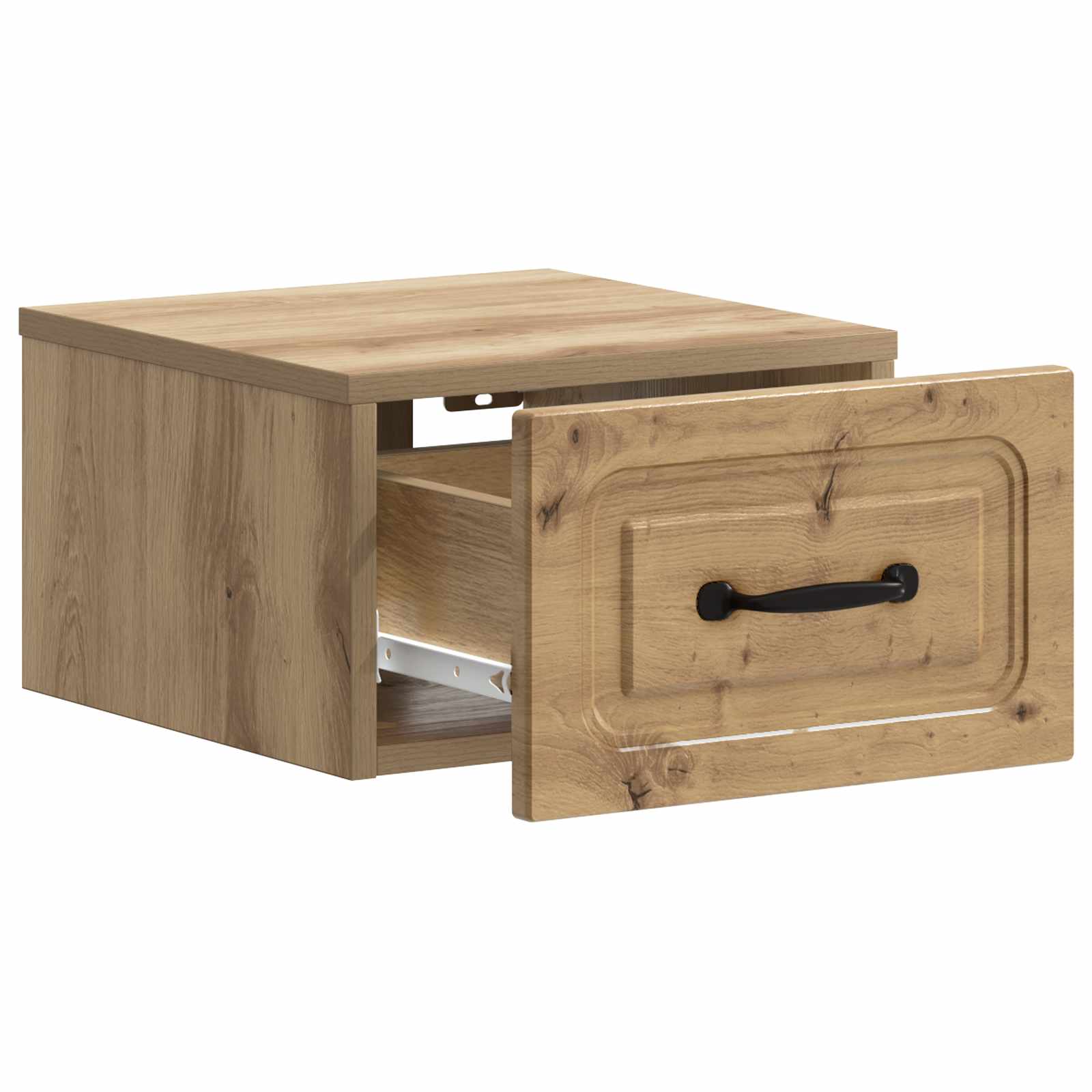 Mobiletto da notte a muro con cassetto 2 pcs Rovere Artigianale | homemem39