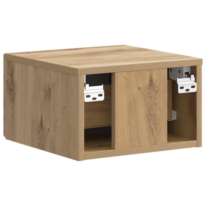 Mobiletto da notte a muro con cassetto 2 pcs Rovere Artigianale | homemem39