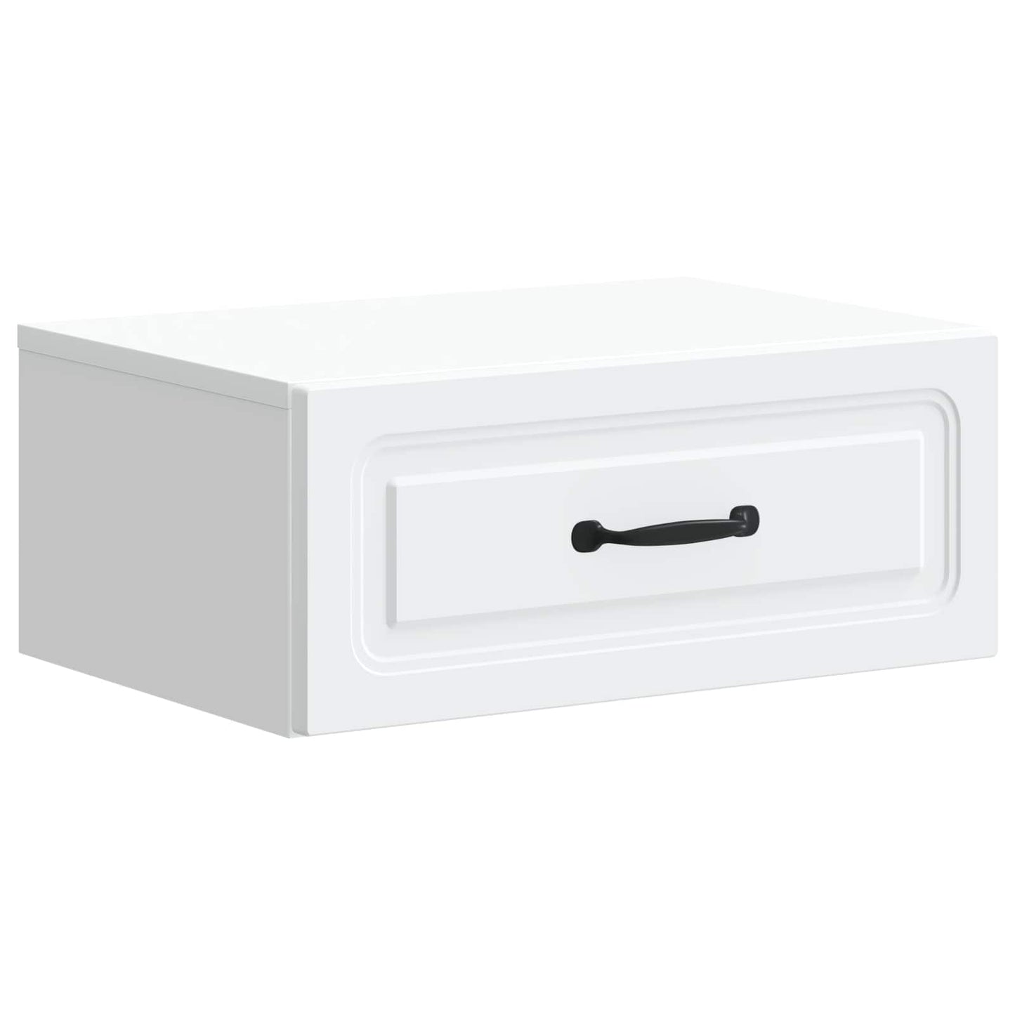 Mobiletto da notte a muro 2 pz Bianco 49 x 34,5 x 20 cm