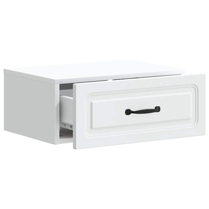 Mobiletto da notte a muro 2 pcs Bianco 49 x 34,5 x 20 cm | homemem39