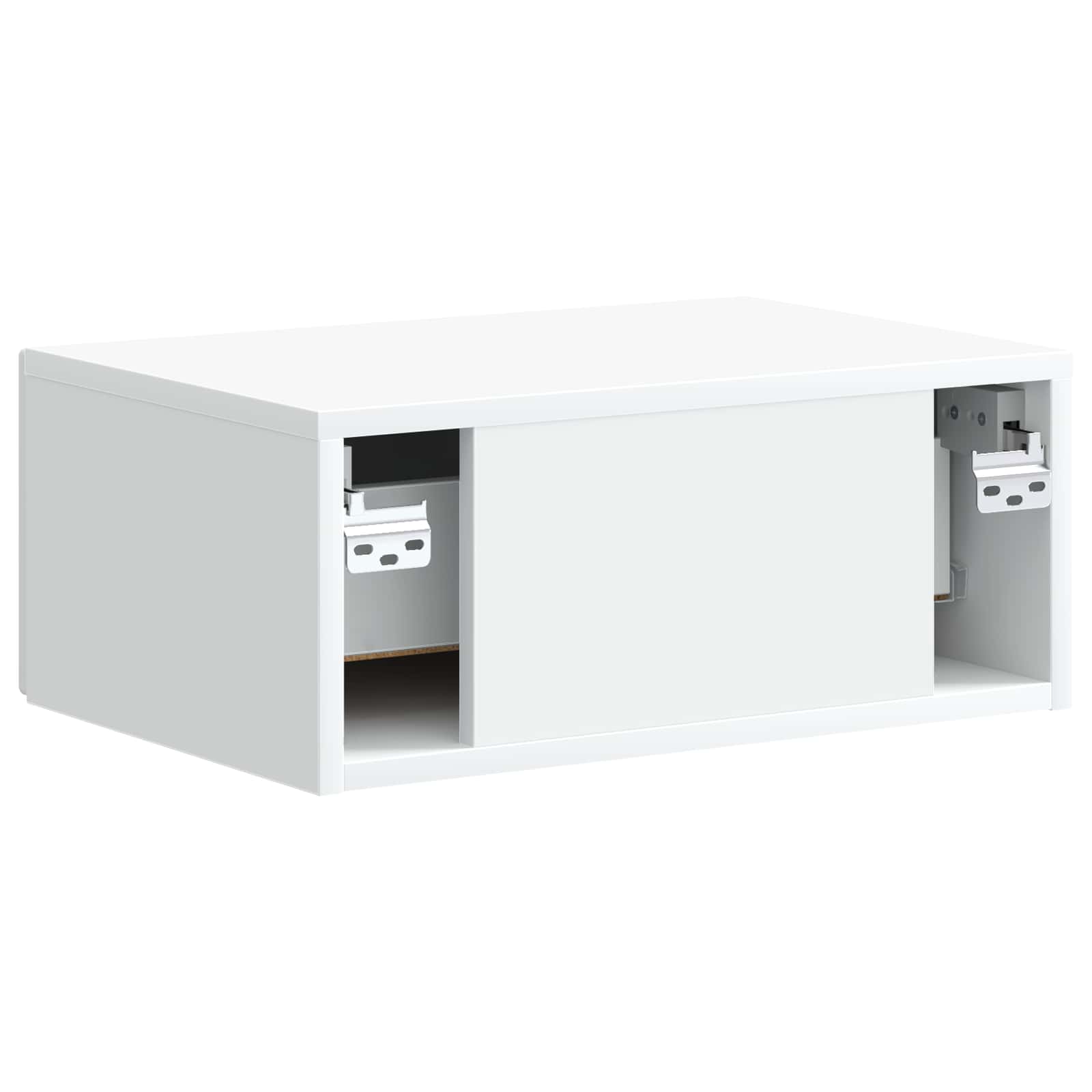 Mobiletto da notte a muro 2 pcs Bianco 49 x 34,5 x 20 cm | homemem39