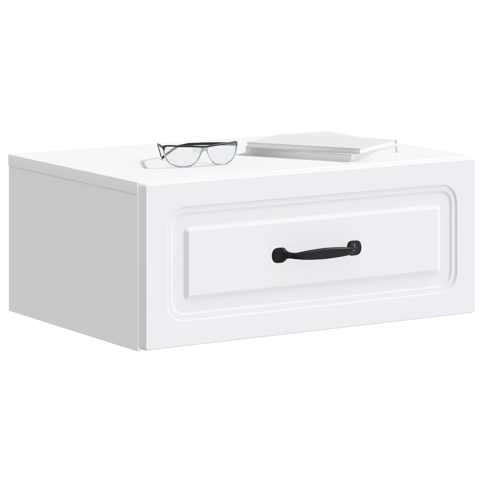 Mobiletto da notte a muro 2 pcs Bianco 49 x 34,5 x 20 cm | homemem39