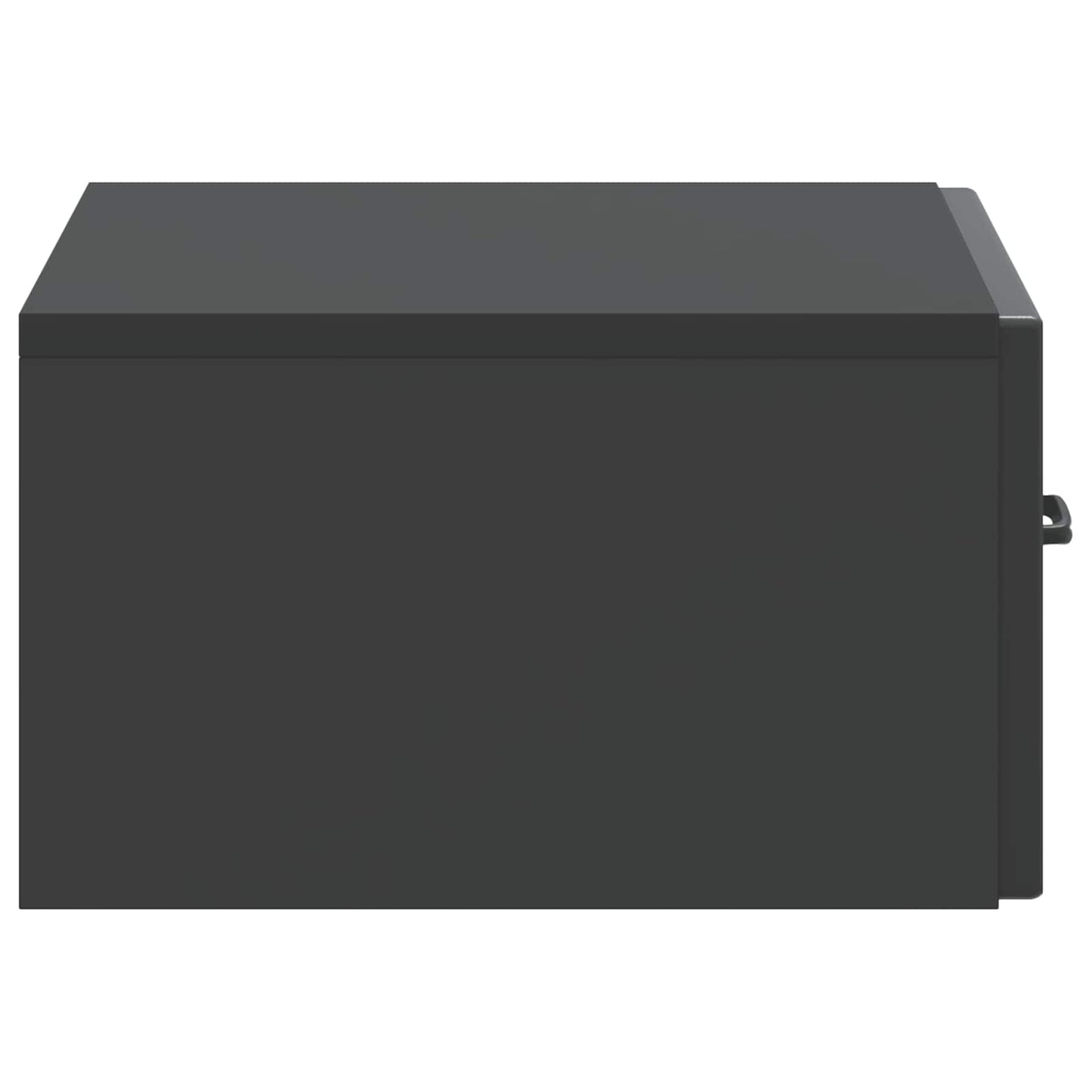 Mobiletto da notte a muro 2 pcs Nero 49 x 34,5 x 20 cm | homemem39