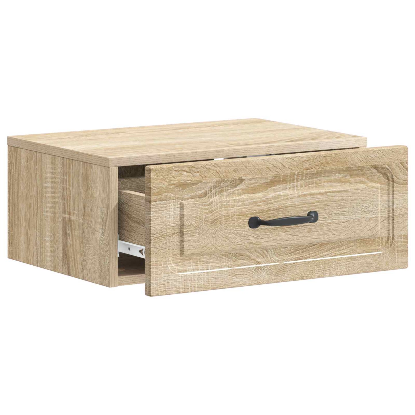 Mobiletto da notte a muro 2 pz Rovere Sonoma 49 x 34,5 x 20 cm