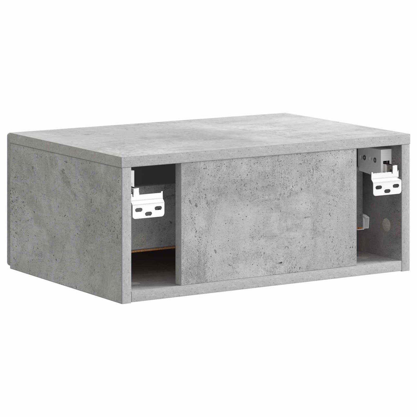 Mobiletto da notte a muro Grigio Cemento 49 x 34,5 x 20 cm | homemem39
