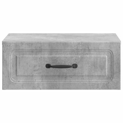 Mobiletto da notte a muro con cassetto 2 pcs Grigio Cemento | homemem39
