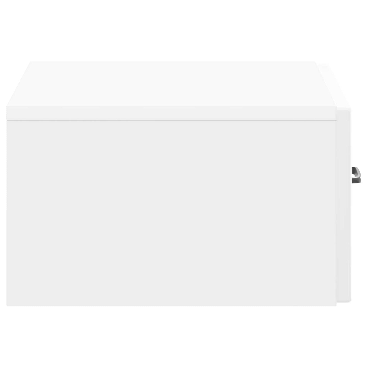 Mobiletto da notte a muro Bianco Lucido 49 x 34,5 x 20 cm | homemem39