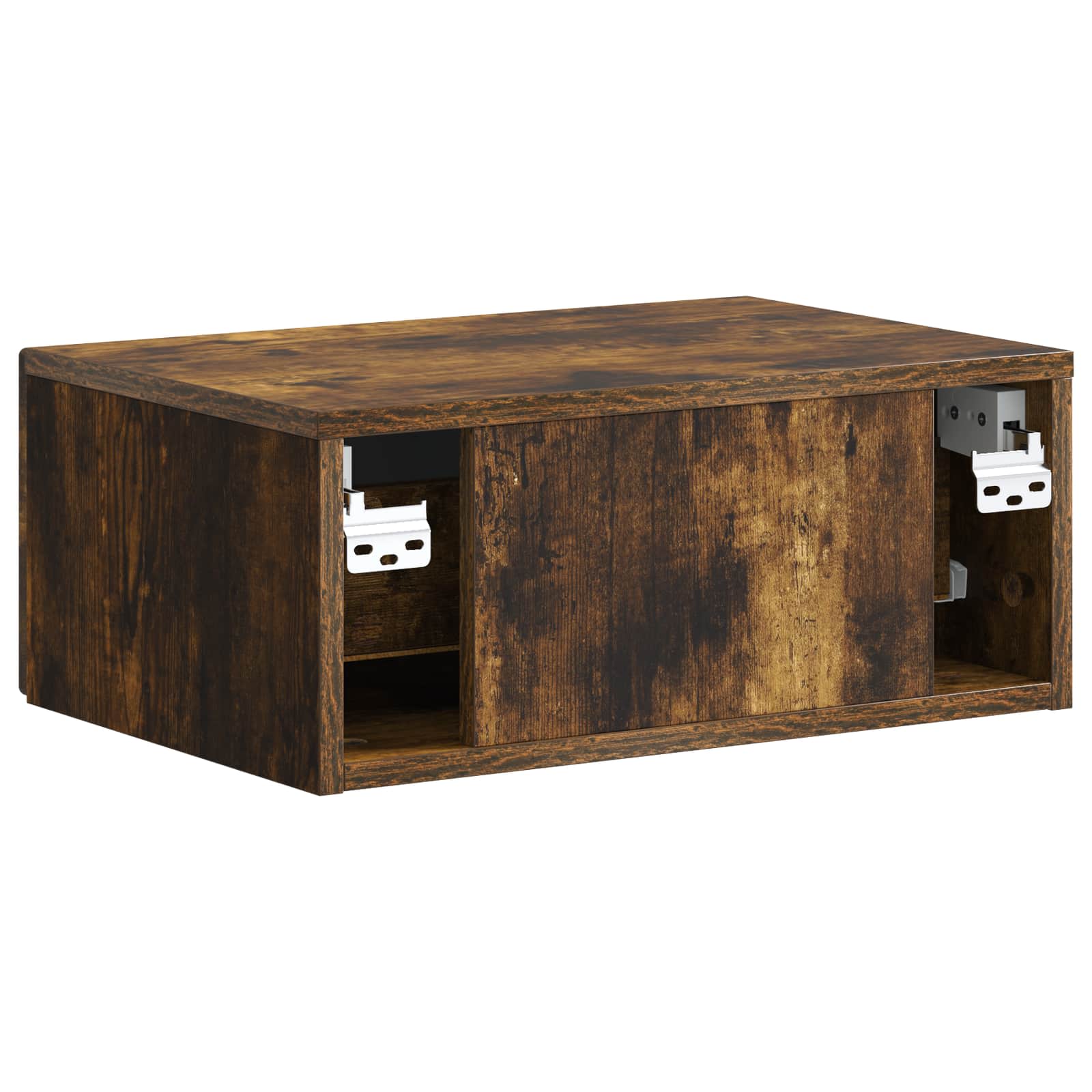 Mobiletto da notte a muro Rovere Fumo 49 x 34,5 x 20 cm | homemem39