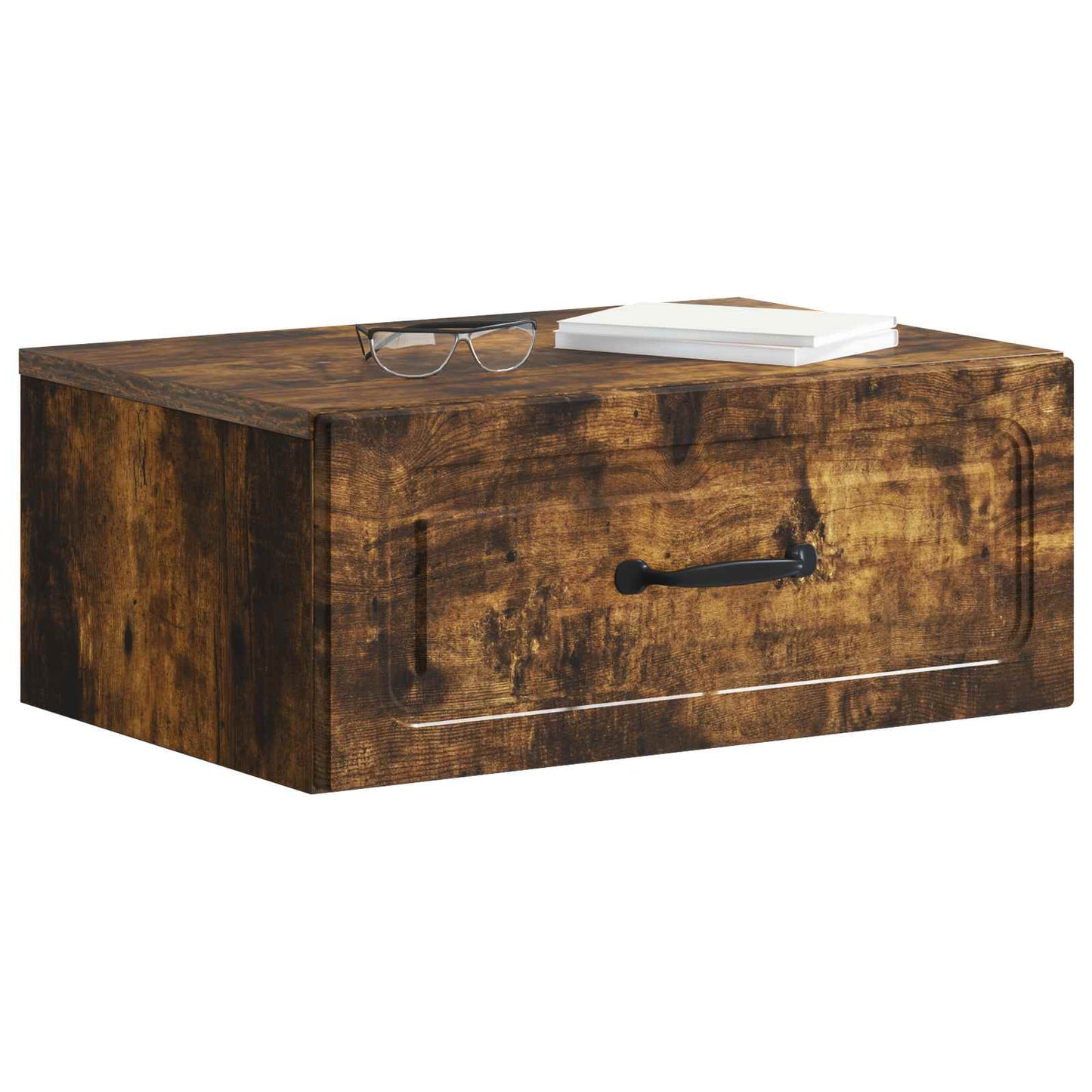 Mobiletto da notte a muro Rovere Fumo 49 x 34,5 x 20 cm | homemem39