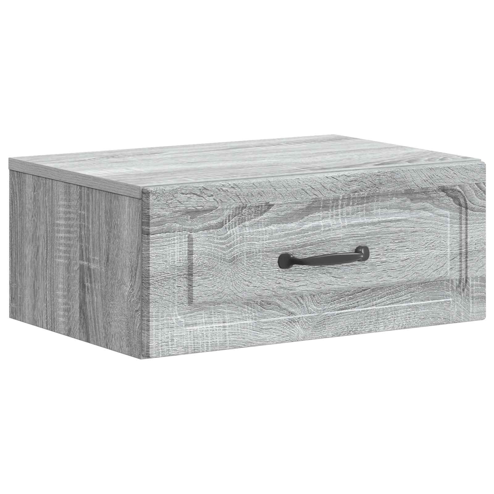 Mobiletto da notte a muro 2 pcs Grigio Sonoma 49 x 34,5 x 20 cm | homemem39