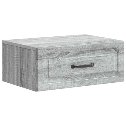 Mobiletto da notte a muro 2 pcs Grigio Sonoma 49 x 34,5 x 20 cm | homemem39