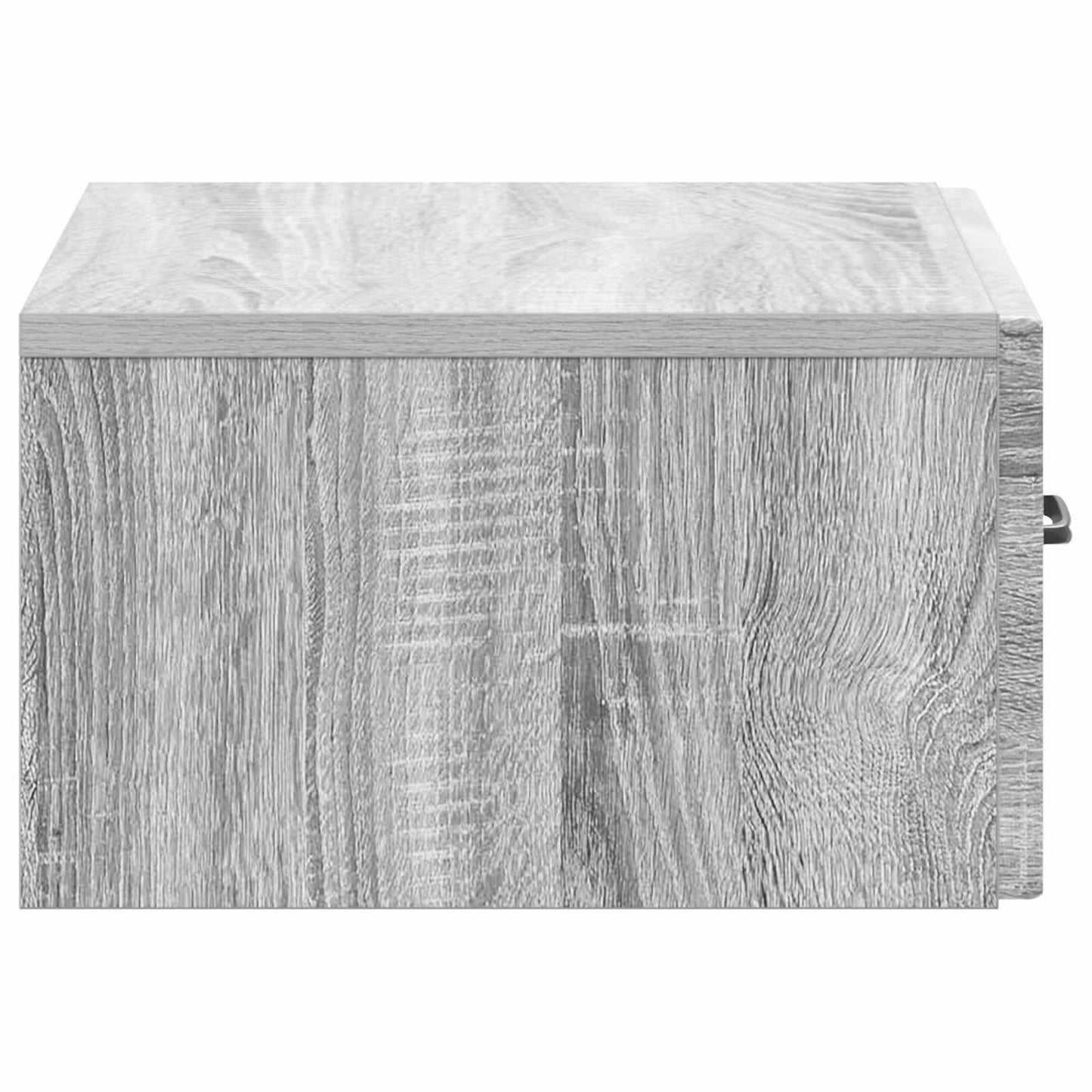 Mobiletto da notte a muro 2 pz Grigio Sonoma 49 x 34,5 x 20 cm