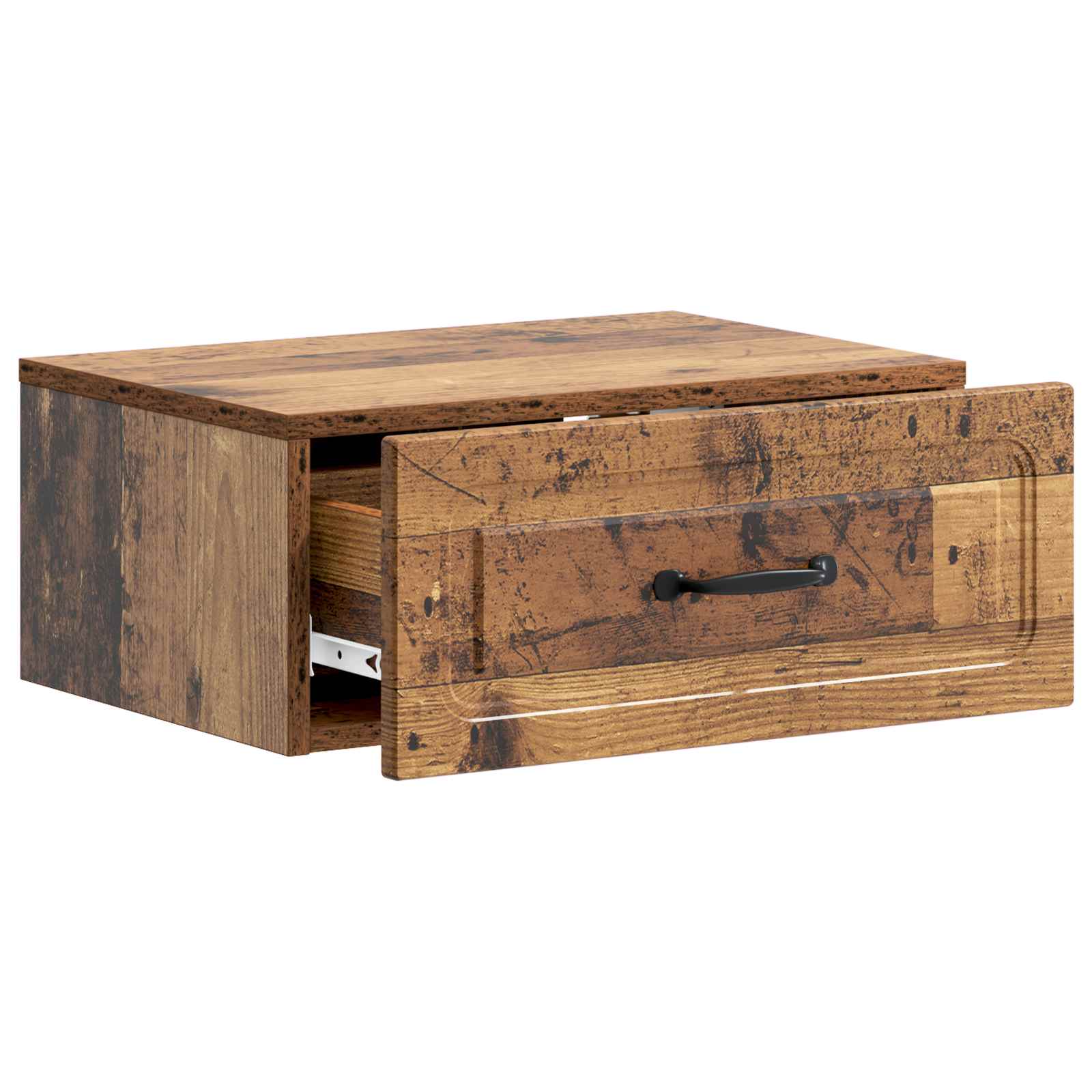 Mobiletto da notte a muro 2 pcs Legno antico 49 x 34,5 x 20 cm | homemem39