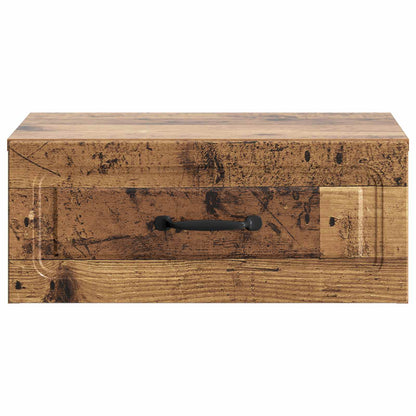 Mobiletto da notte a muro 2 pcs Legno antico 49 x 34,5 x 20 cm | homemem39