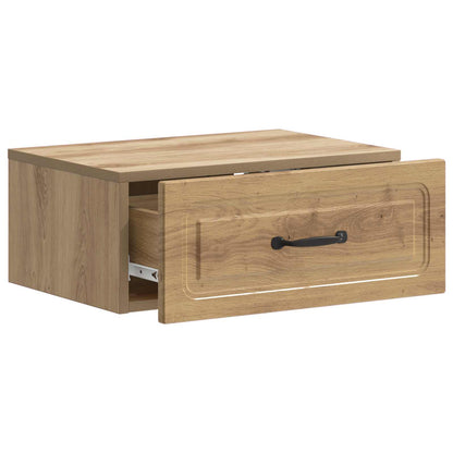 Mobiletto da notte a muro Rovere Artigianale 49 x 34,5 x 20 cm | homemem39