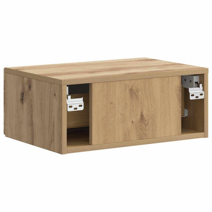 Mobiletto da notte a muro Rovere Artigianale 49 x 34,5 x 20 cm | homemem39