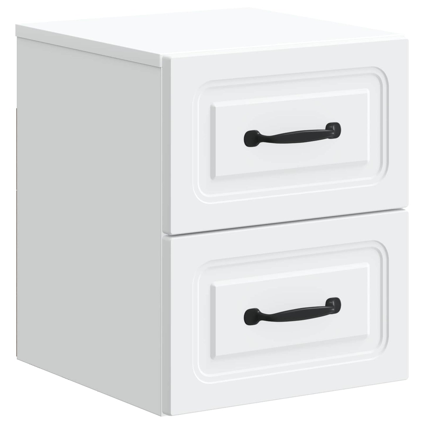 Mobiletto da notte a muro 2 pz Bianco 34,5 x 33 x 40 cm