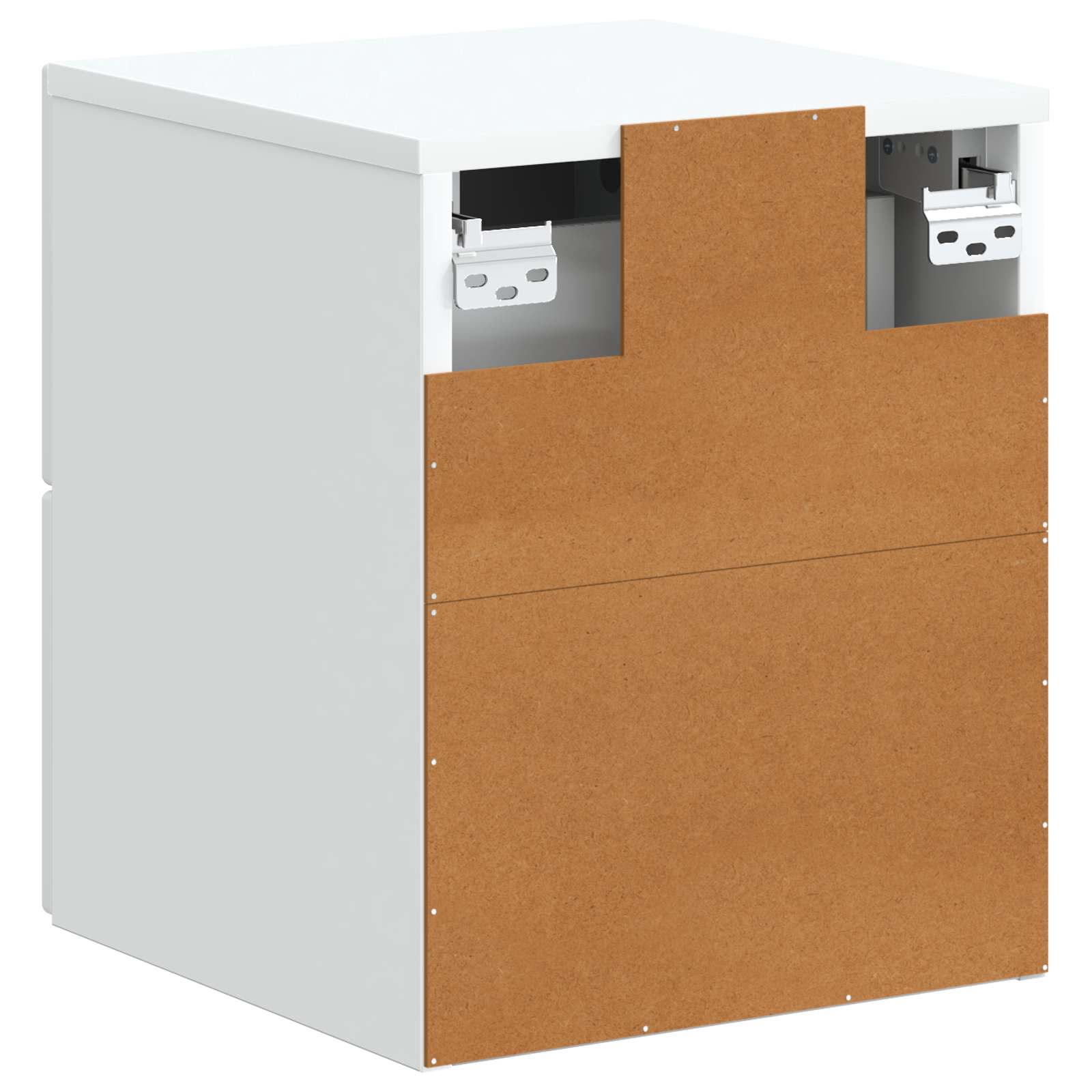 Mobiletto da notte a muro 2 pcs Bianco 34,5 x 33 x 40 cm | homemem39