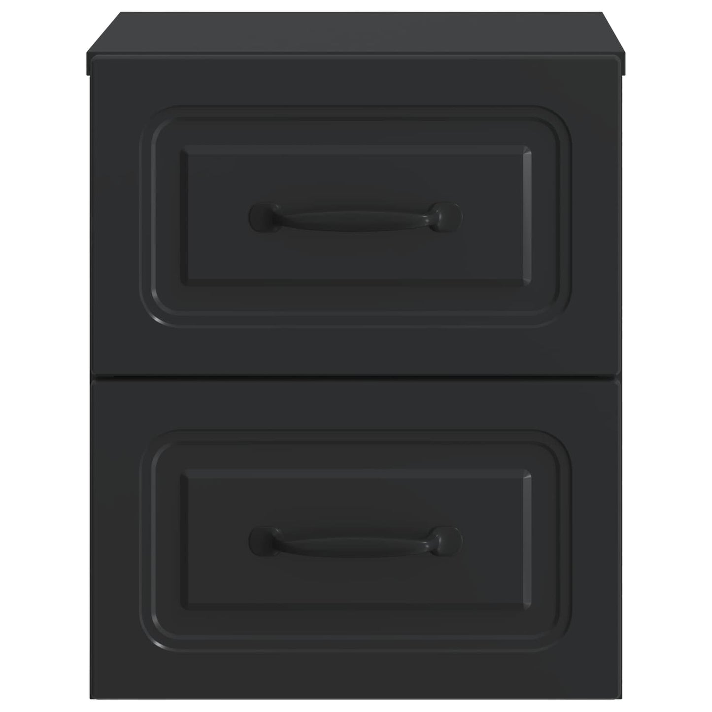 Mobiletto da notte a muro con cassetto Nero 34,5 x 33 x 40 cm | homemem39