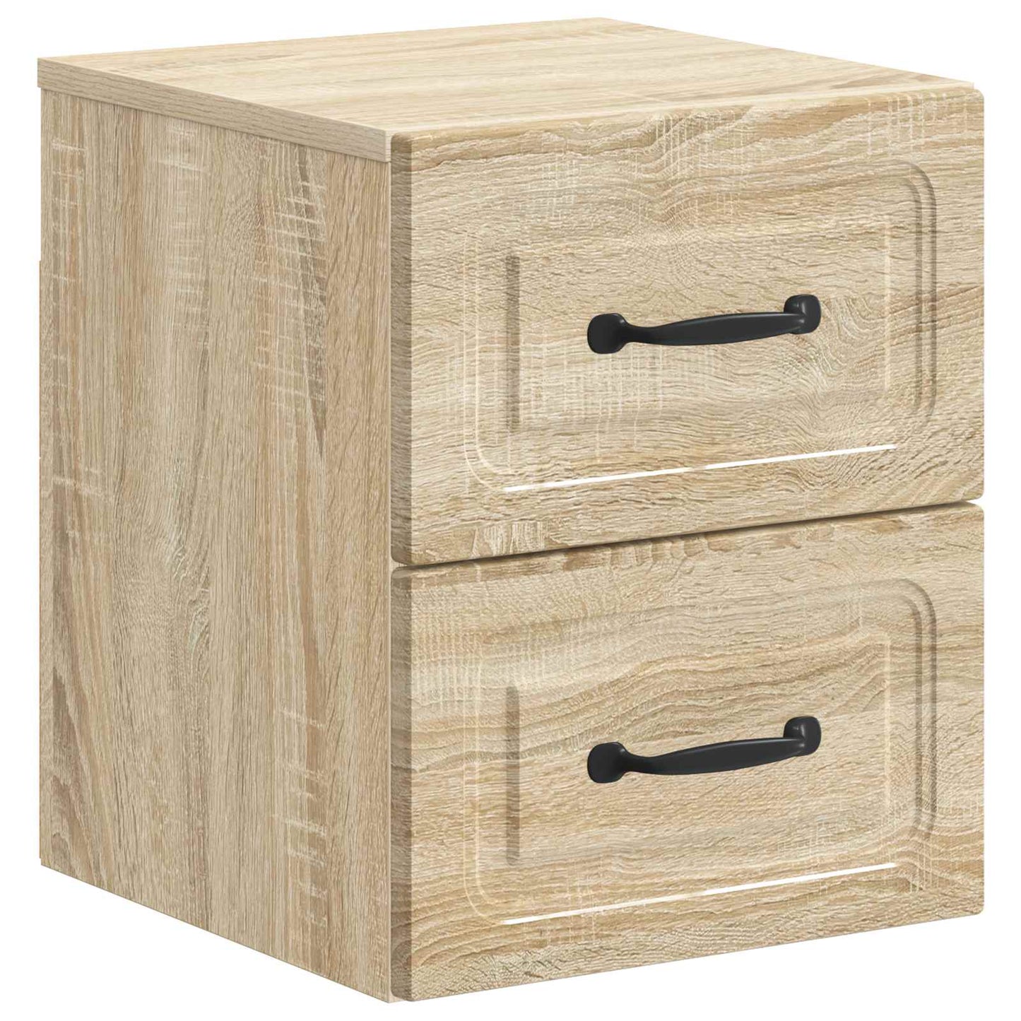 Mobiletto da notte a muro Rovere Sonoma 34,5 x 33 x 40 cm