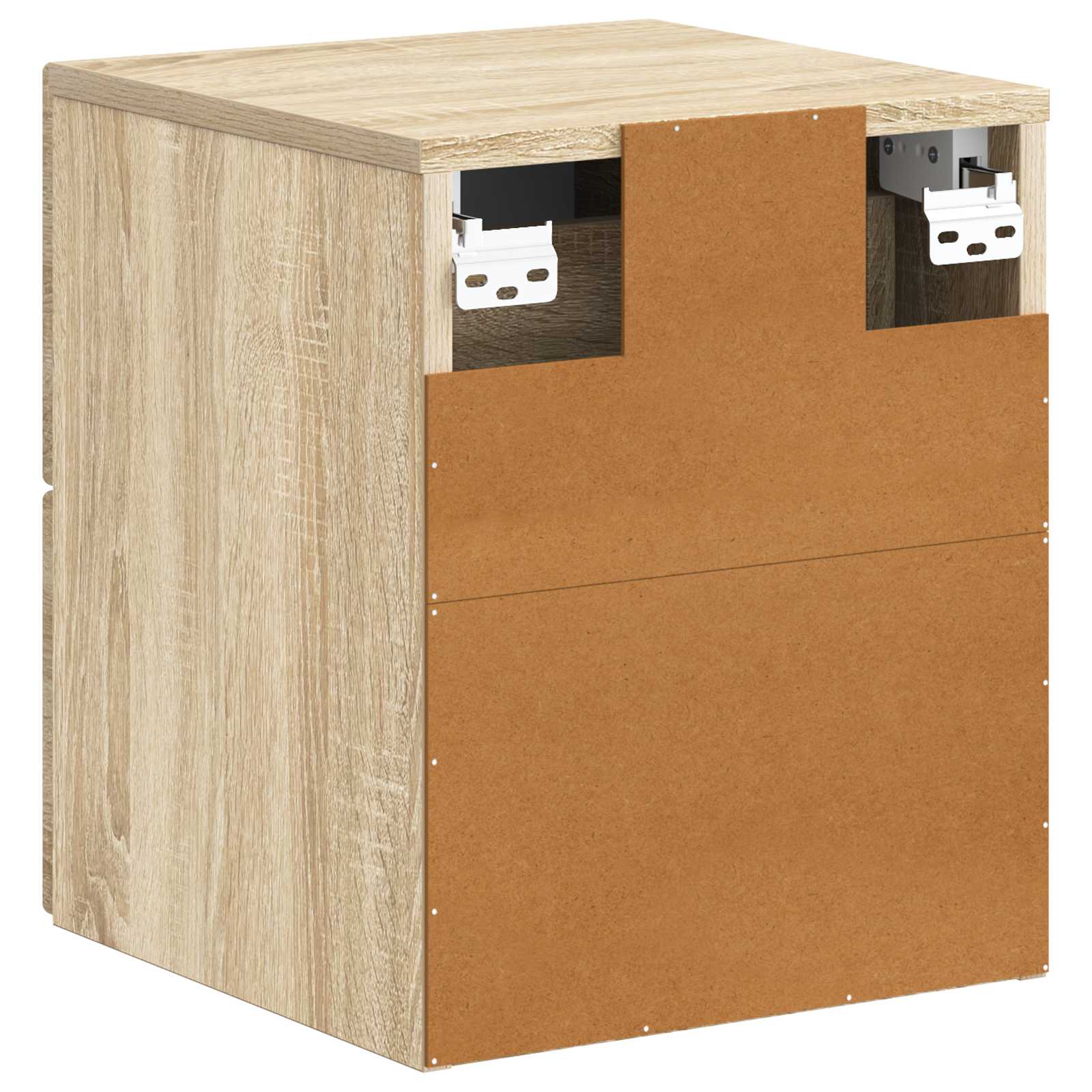 Mobiletto da notte a muro 2 pcs Rovere Sonoma 34,5 x 33 x 40 cm | homemem39