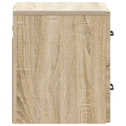 Mobiletto da notte a muro 2 pcs Rovere Sonoma 34,5 x 33 x 40 cm | homemem39