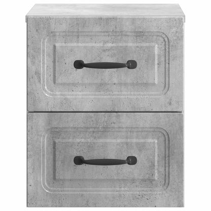 Mobiletto da notte a muro Grigio Cemento 34,5 x 33 x 40 cm | homemem39