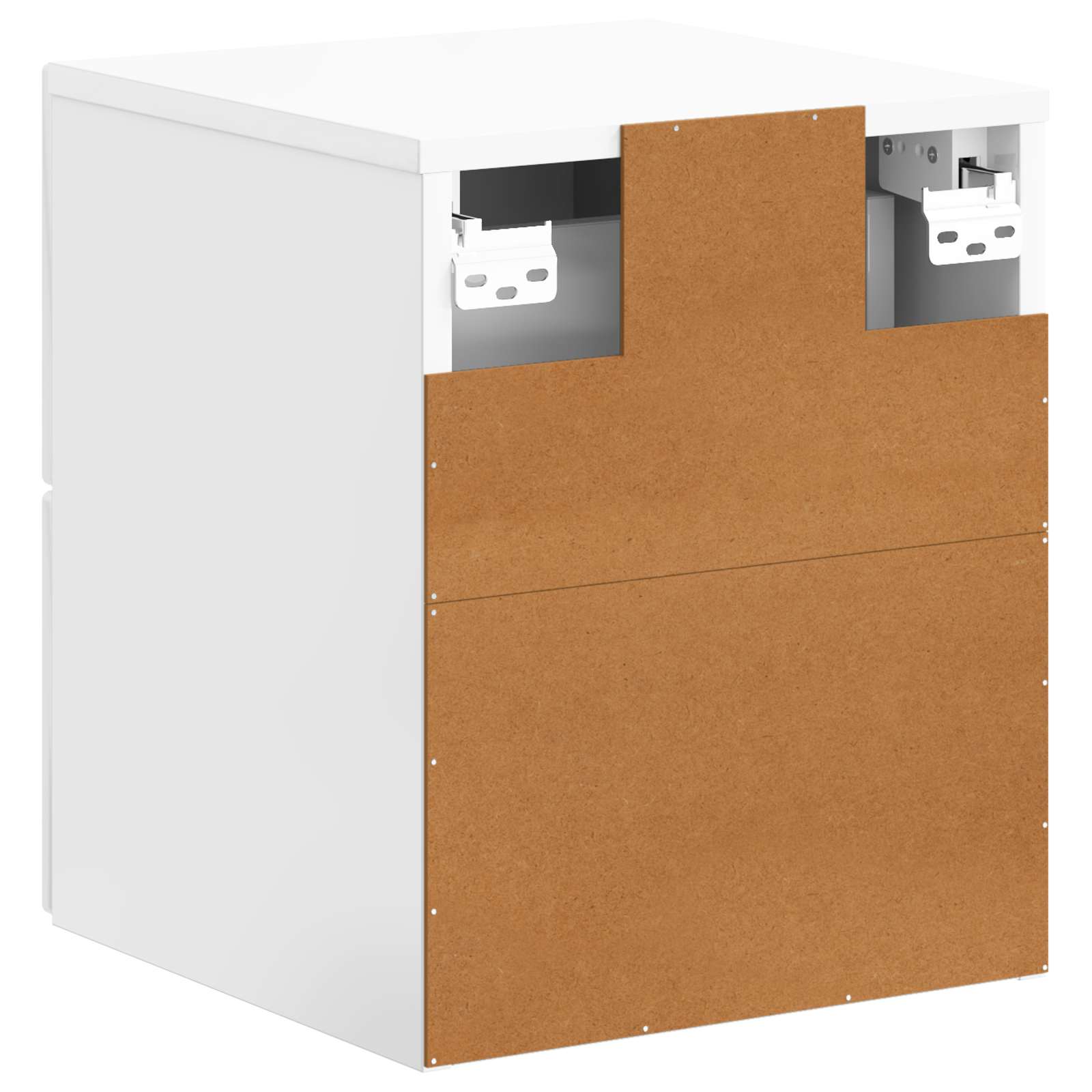 Mobiletto da notte a muro Bianco Lucido 34,5 x 33 x 40 cm | homemem39