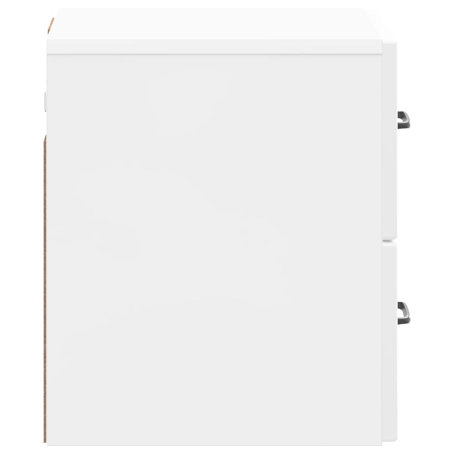 Mobiletto da notte a muro 2 pcs Bianco Lucido 34,5 x 33 x 40 cm | homemem39