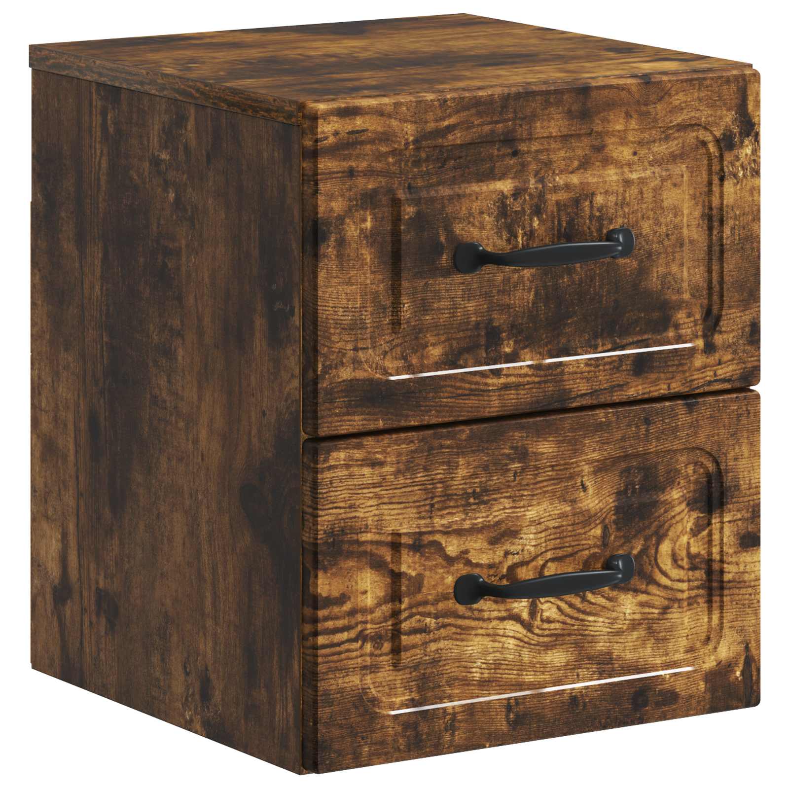 Mobiletto da notte a muro Rovere Fumo 34,5 x 33 x 40 cm | homemem39