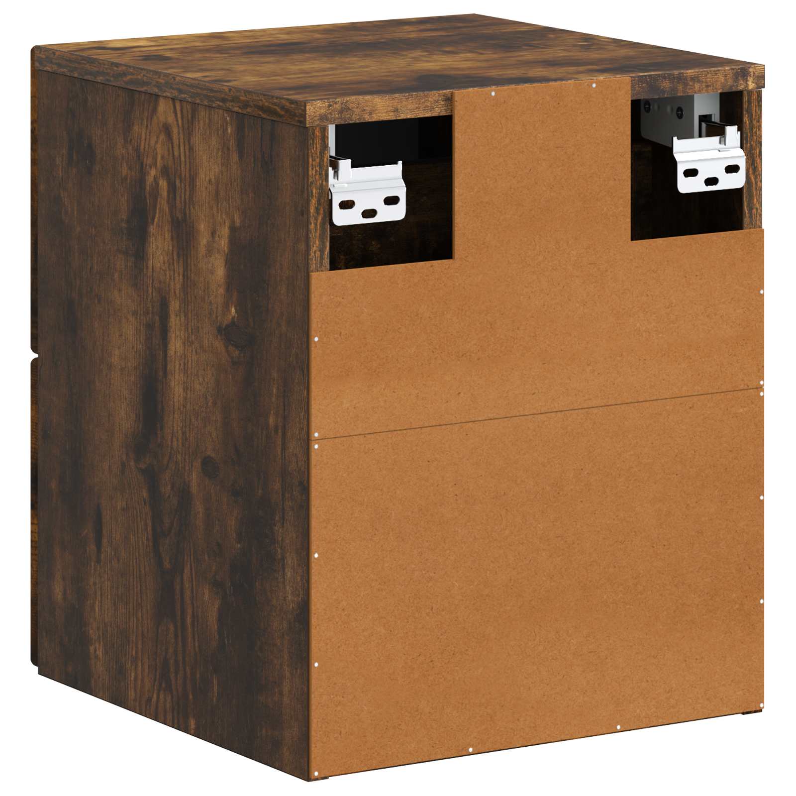 Mobiletto da notte a muro Rovere Fumo 34,5 x 33 x 40 cm | homemem39