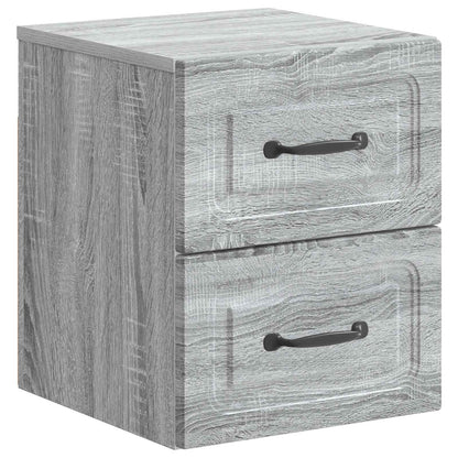 Mobiletto da notte a muro Grigio Sonoma 34,5 x 33 x 40 cm | homemem39