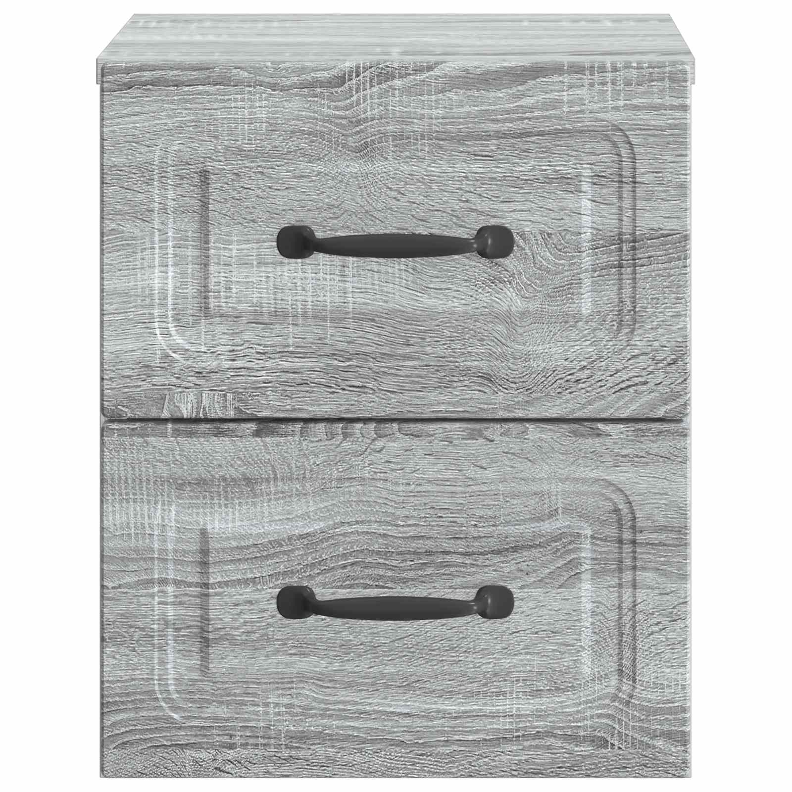 Mobiletto da notte a muro Grigio Sonoma 34,5 x 33 x 40 cm | homemem39