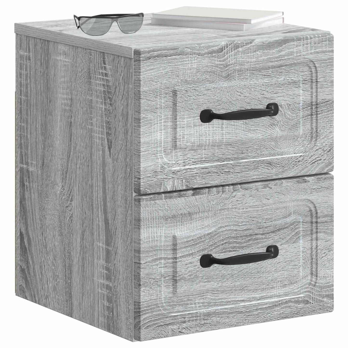 Mobiletto da notte a muro Grigio Sonoma 34,5 x 33 x 40 cm | homemem39