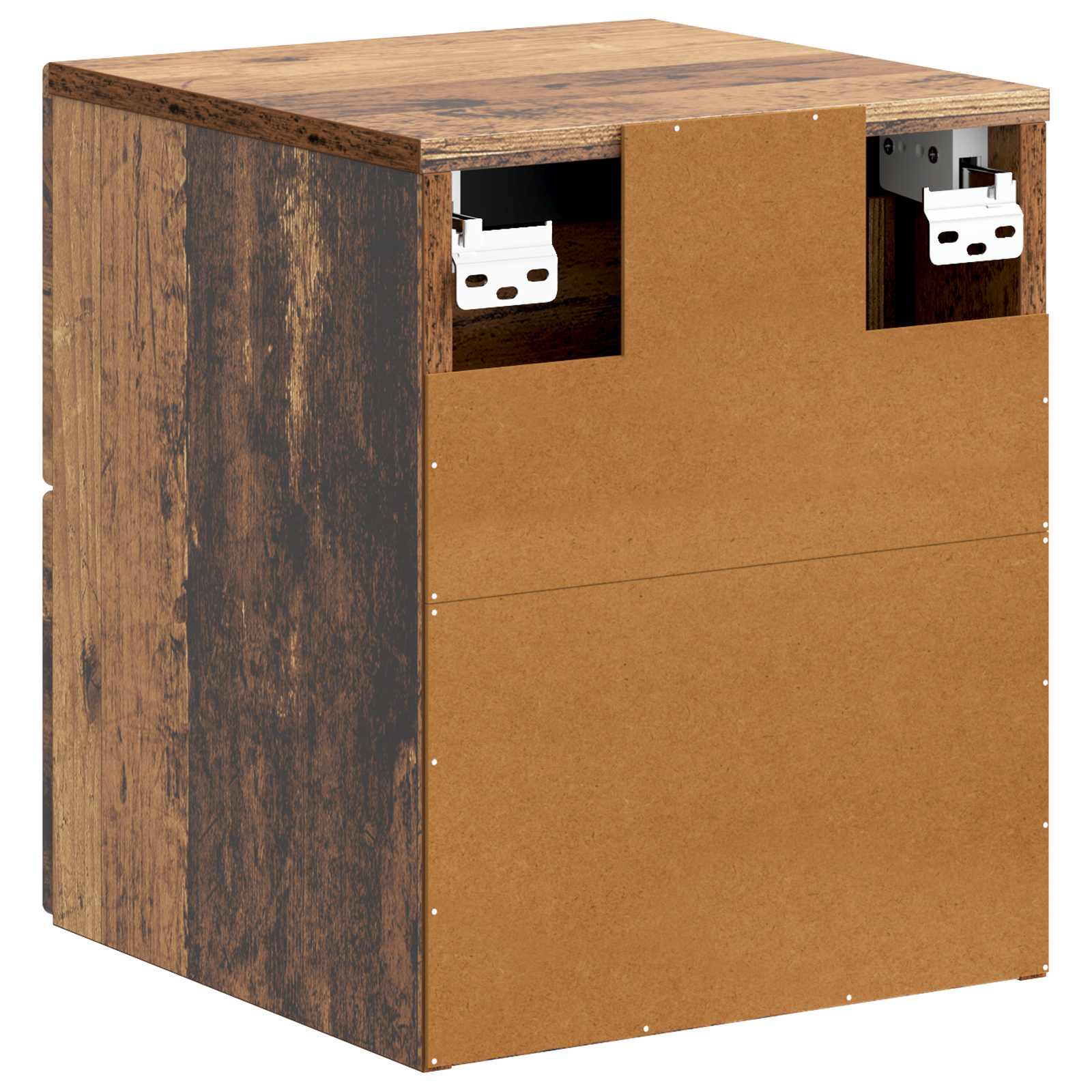 Mobiletto da notte a muro Legno antico 34,5 x 33 x 40 cm | homemem39