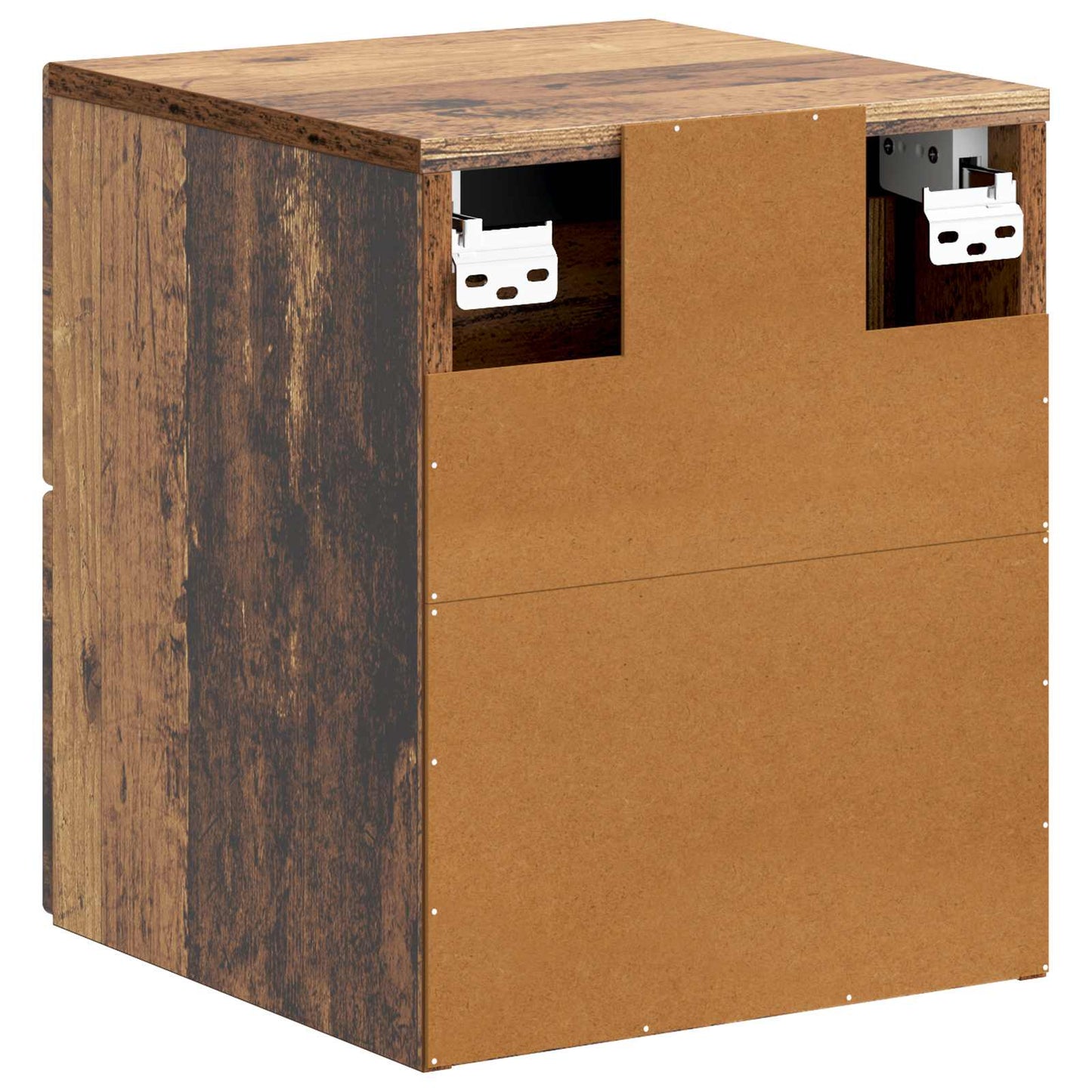 Mobiletto da notte a muro 2 pcs Legno antico 34,5 x 33 x 40 cm | homemem39