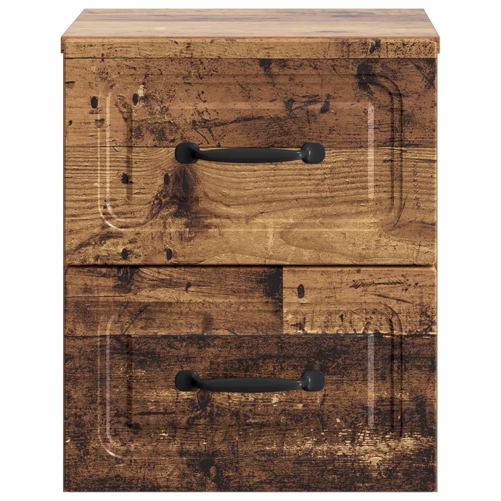 Mobiletto da notte a muro 2 pcs Legno antico 34,5 x 33 x 40 cm | homemem39