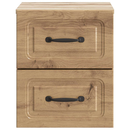 Mobiletto da notte a muro Rovere Artigianale 34,5 x 33 x 40 cm
