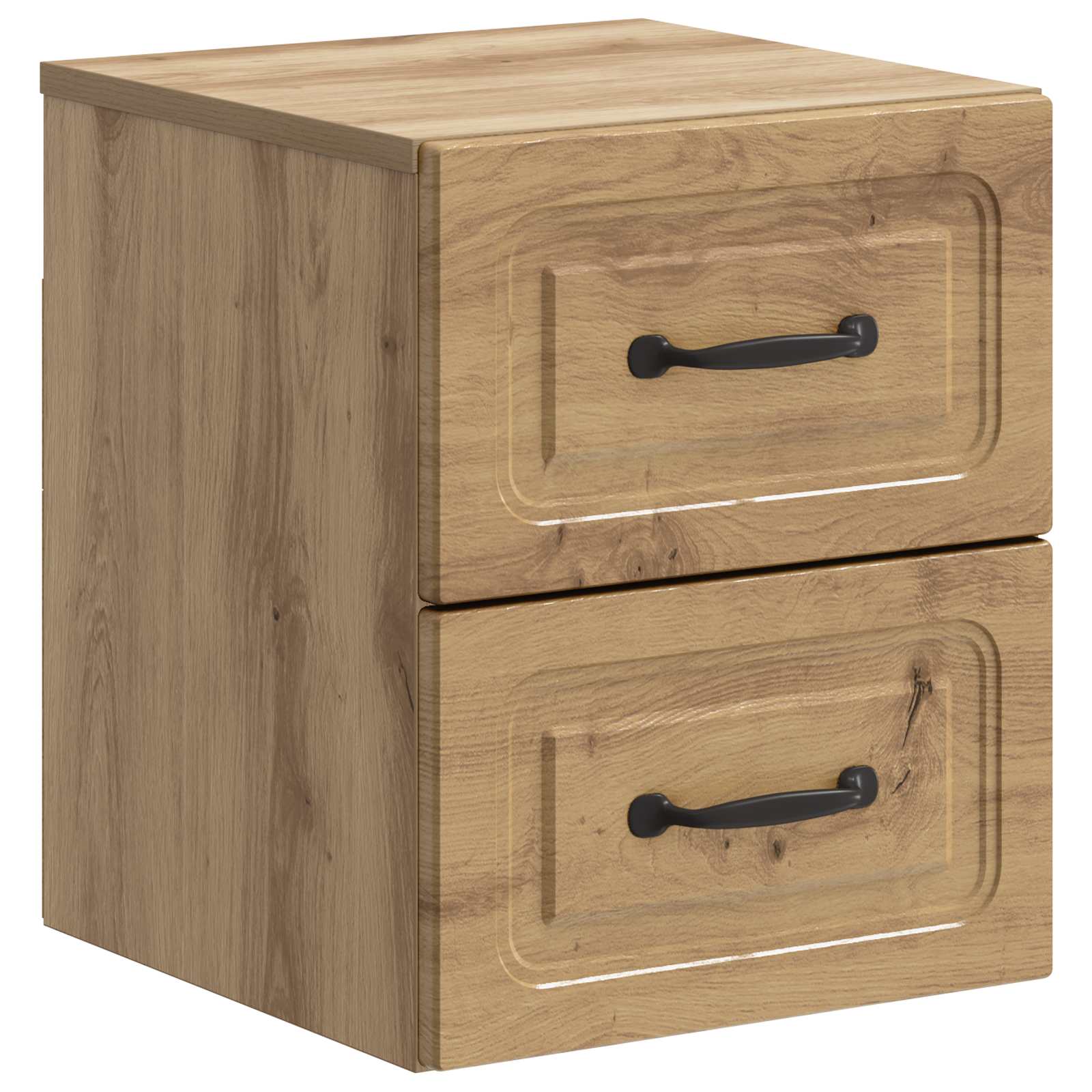 Mobiletto da notte a muro con cassetto 2 pcs Rovere Artigianale | homemem39