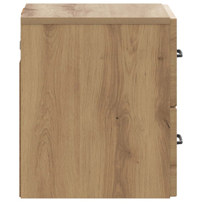 Mobiletto da notte a muro con cassetto 2 pcs Rovere Artigianale | homemem39