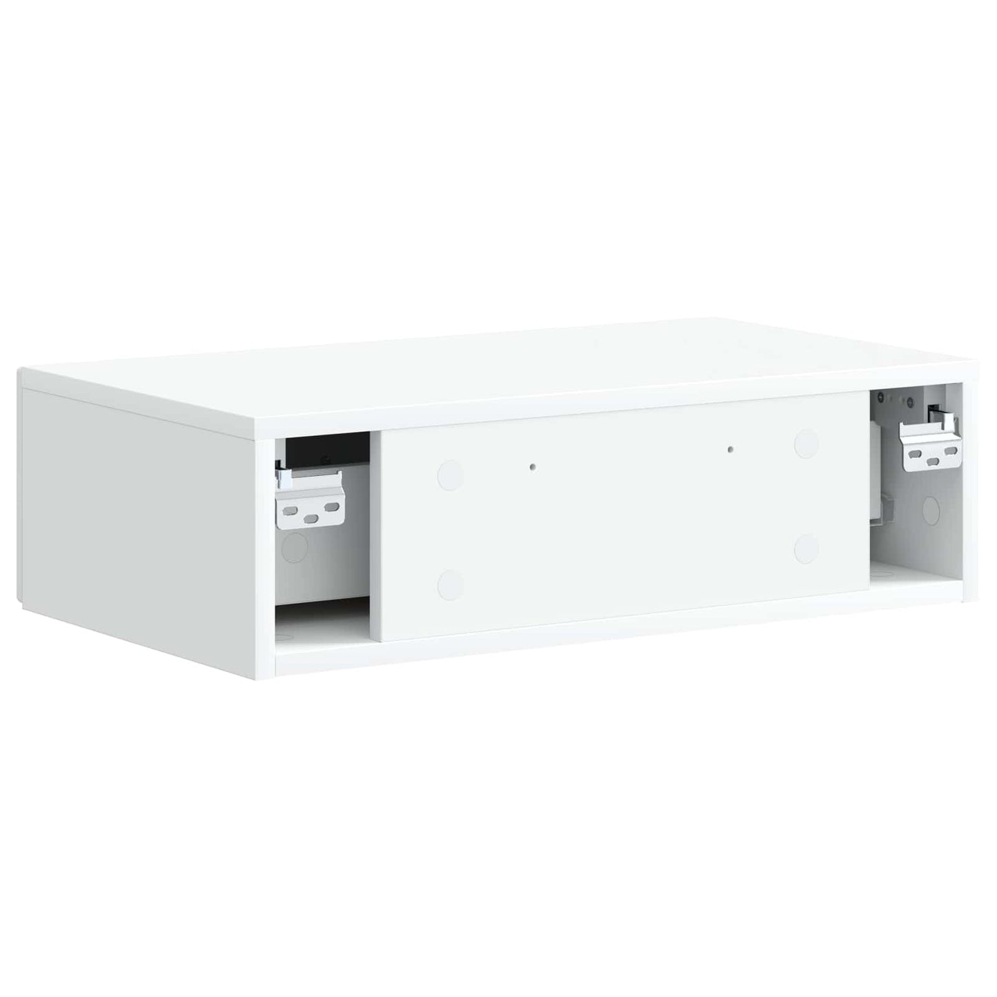 Tavolino da Parete Laterale Bianco 59 x 34,5 x 17 cm | homemem39