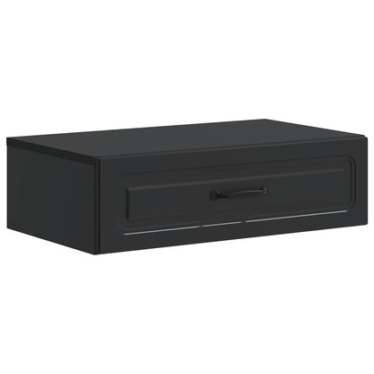 Tavolino da Parete Laterale Nero 59 x 34,5 x 17 cm | homemem39