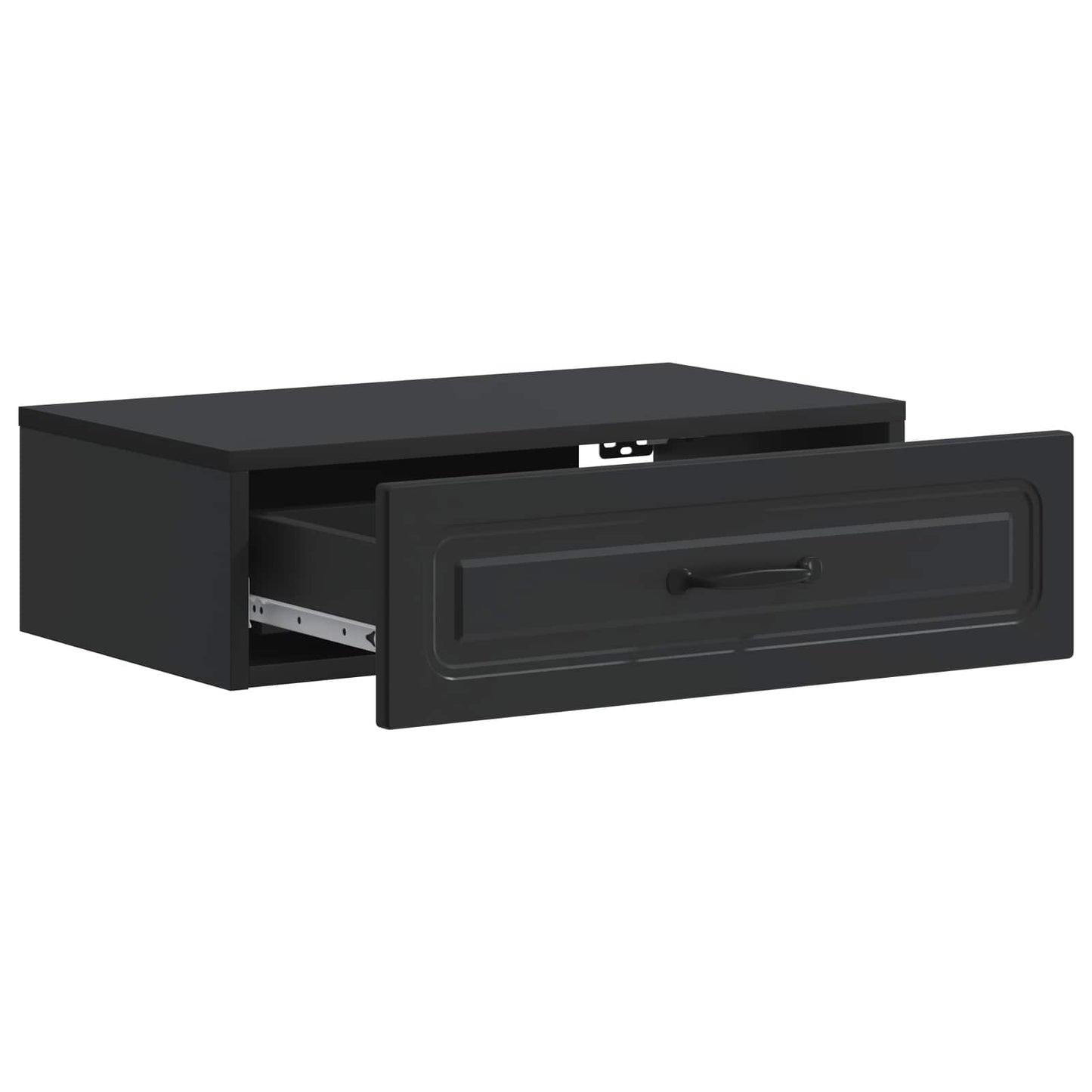 Tavolino da Parete Laterale Nero 59 x 34,5 x 17 cm | homemem39