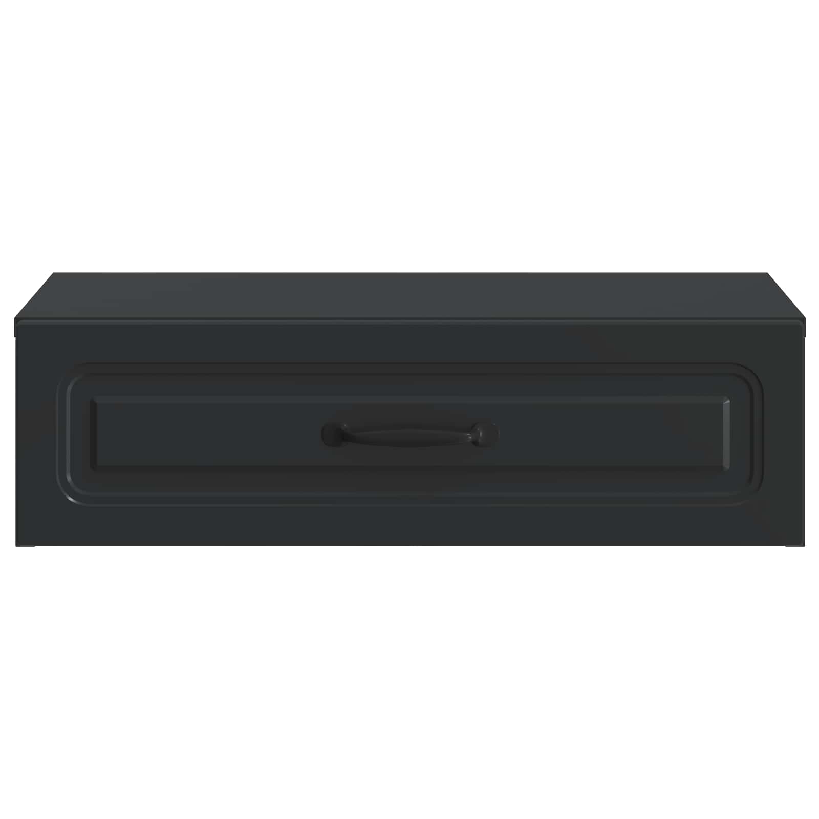 Tavolino da Parete Laterale Nero 59 x 34,5 x 17 cm | homemem39