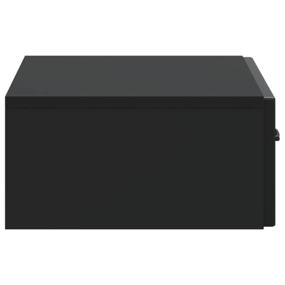 Tavolino da Parete Laterale Nero 59 x 34,5 x 17 cm | homemem39