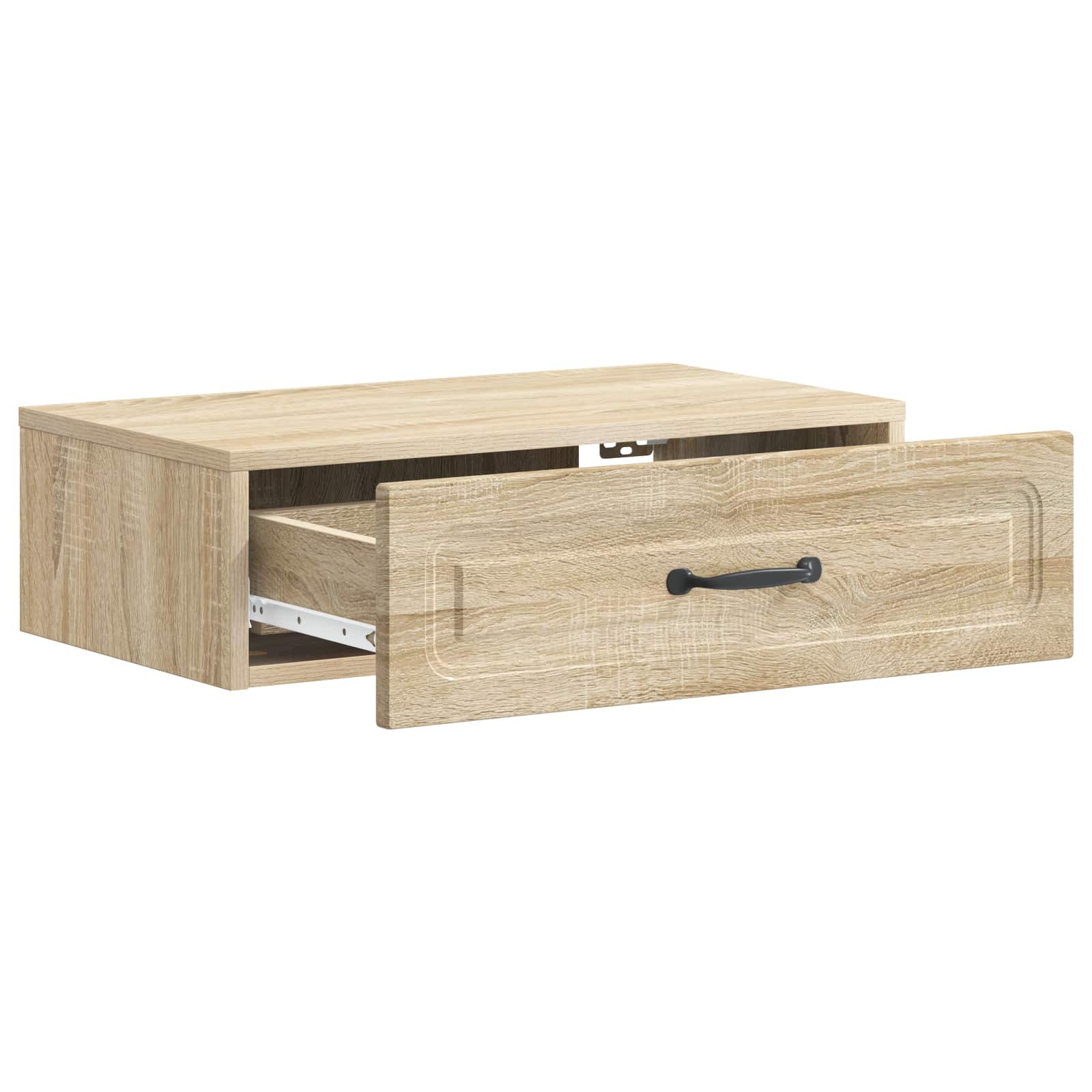 Tavolino da Parete Laterale Rovere Sonoma 59 x 34,5 x 17 cm | homemem39