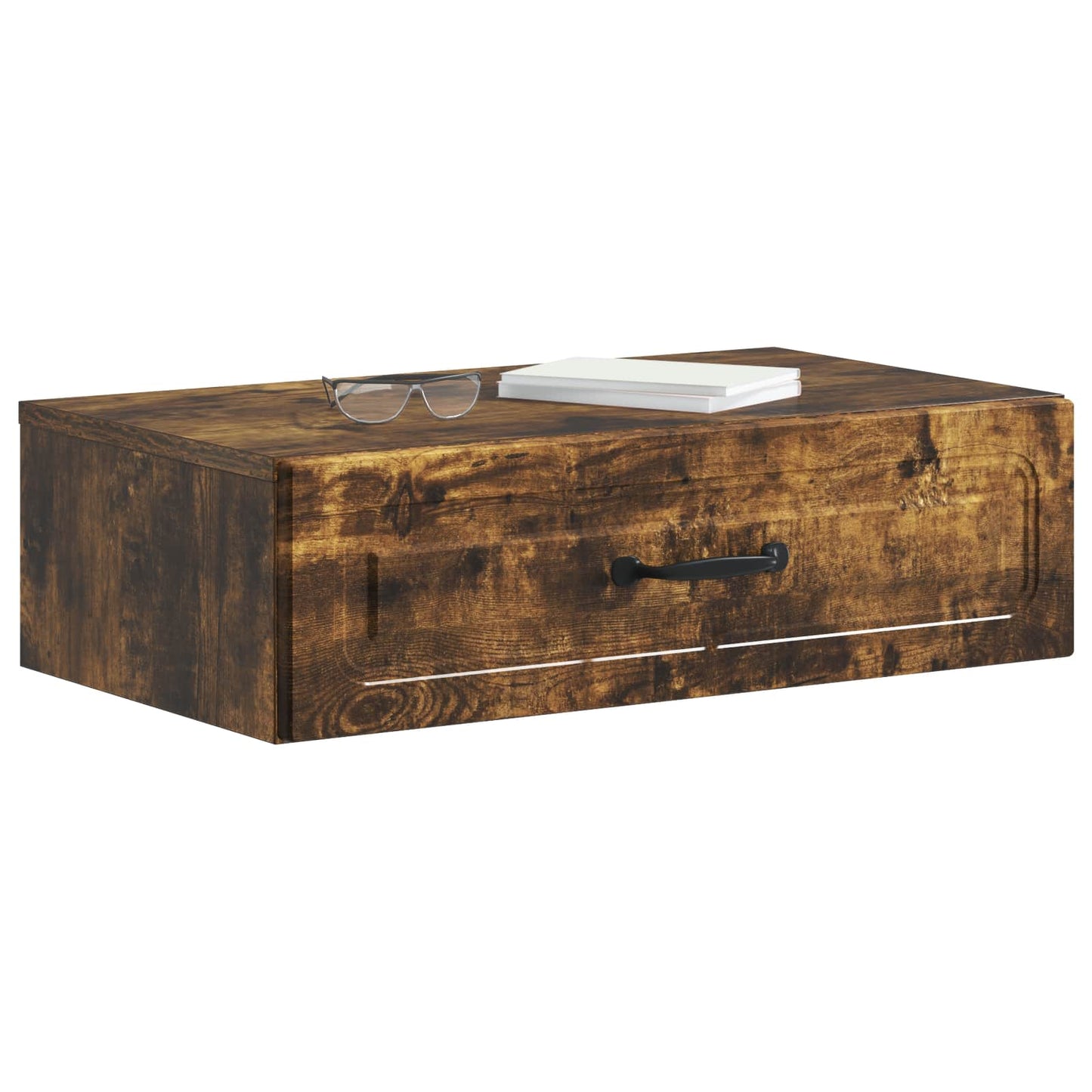 Tavolino da Parete Laterale Rovere Fumo 59 x 34,5 x 17 cm | homemem39