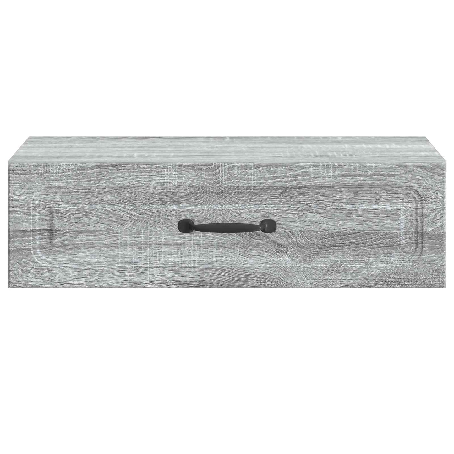 Tavolino da Parete Laterale Grigio Sonoma 59 x 34,5 x 17 cm