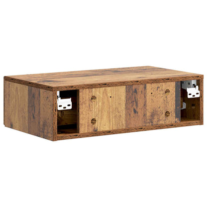 Tavolino da Parete Laterale Legno antico 59 x 34,5 x 17 cm | homemem39